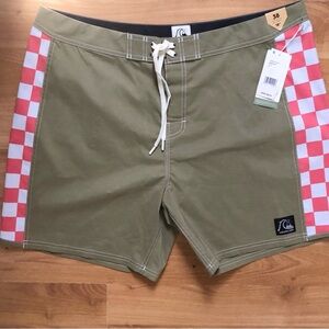 Quiksilver Men’s Original Arch 18” Checker Boardshorts SIZE 38 NWT